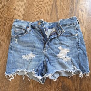 Universal Thread Distressed Light Blue Denim Cutoff Shorts